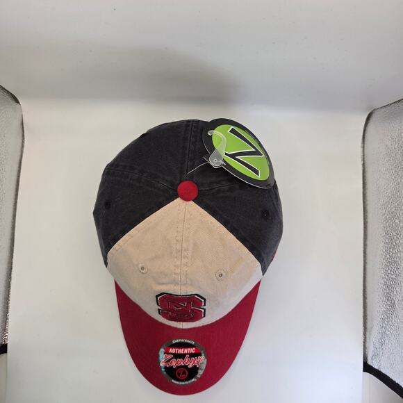NC State Wolfpack Hat Zephyr Claspback Cap NWT Red Black College Cotton - Picture 5 of 10